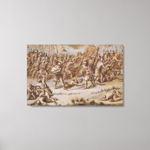 Impressão Em Tela Ilustração a 'A Ilíada', 1760s (caneta e tinta, fo