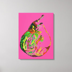 Impressão Em Tela Ilustração da arte do watercolour do pop art da