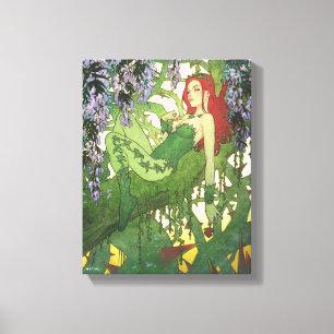 Impressão Em Tela Ilustração da Capa do Batman Rebirth Poison Ivy