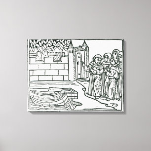 Impressão Em Tela Ilustração 'da viagem de St. Brendan