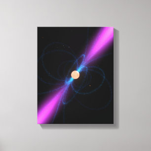 Impressão Em Tela Ilustração de um pulsar