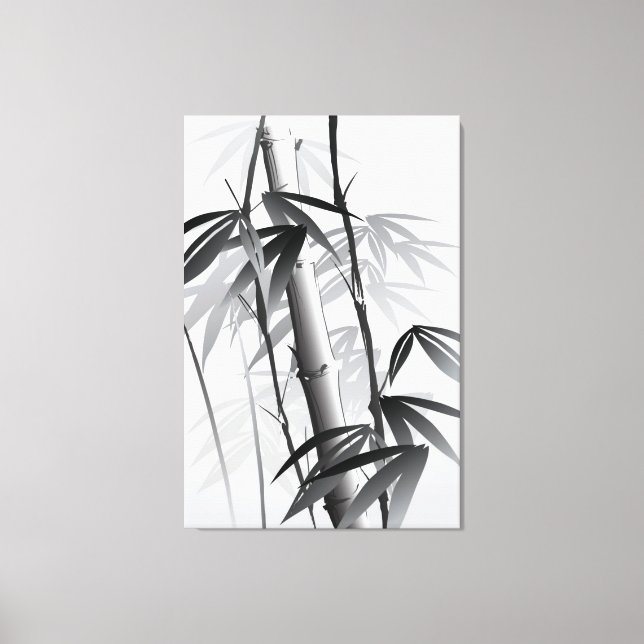 Impressão Em Tela Ilustração de uma pintura de estilo oriental (Frente)