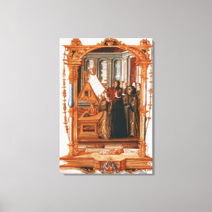 Impressão Em Tela Ilustração descrevendo o canto do coro