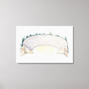 Impressão Em Tela Ilustração do anfiteatro romano