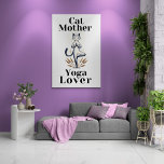 Impressão Em Tela Ilustração do Cat Madre Yoga Lover<br><div class="desc">Grande pintura em parede de tela de 101, 6 cm x 152, 4 cm (40" x 60") Cat Madre Yoga Lover Ilustração de gato em uma posição de pernas Ioga. Gatos são criaturas equilibradas com as quais podemos aprender. Eles sentam-se em silêncio o dia todo e mantêm-se compostas e elegantes....</div>