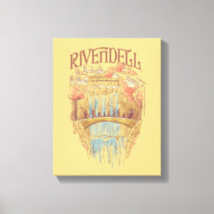Impressão Em Tela Ilustração em Aquarela da Irmandade de RIVENDELL™