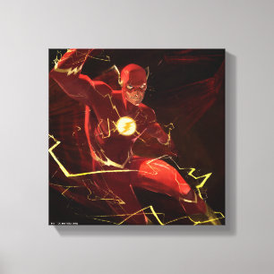 Impressão Em Tela Ilustração Flash de Crise Infinita