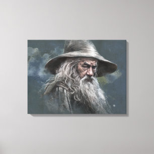 Impressão Em Tela Ilustração Gandalf