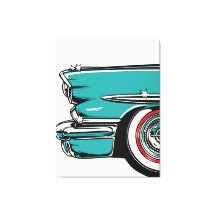 Ilustração Pop Art de Carro Esportivo Azul Turques