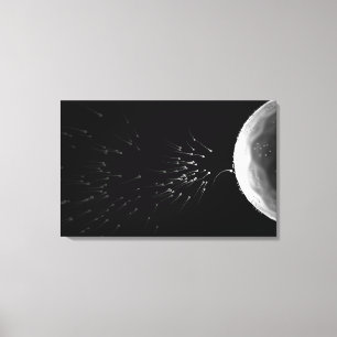 Impressão Em Tela Ilustração preto e branco da fecundação