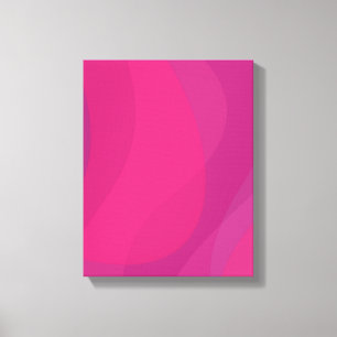 Impressão Em Tela Ilustração rosa, moderna, legal, moderna, de onda 