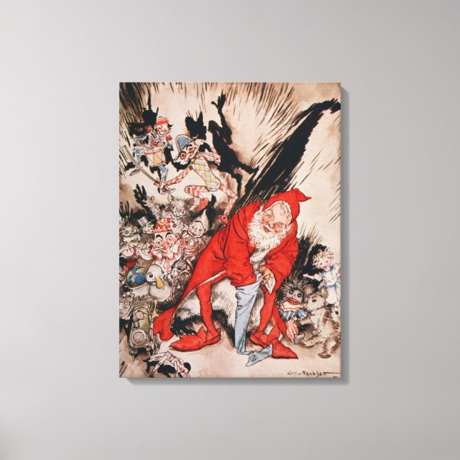 Impressão Em Tela Ilustrações de Natal (Frente)