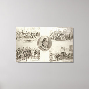 Impressão Em Tela Ilustrações dos ataques na rainha Victoria