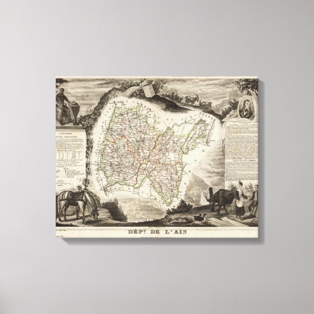 Impressão Em Tela Ilustrações, paisagens (Frente)