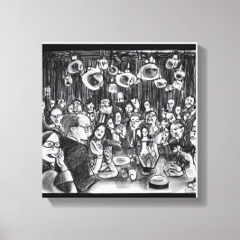 Impressão Em Tela Image: People and Doodles.