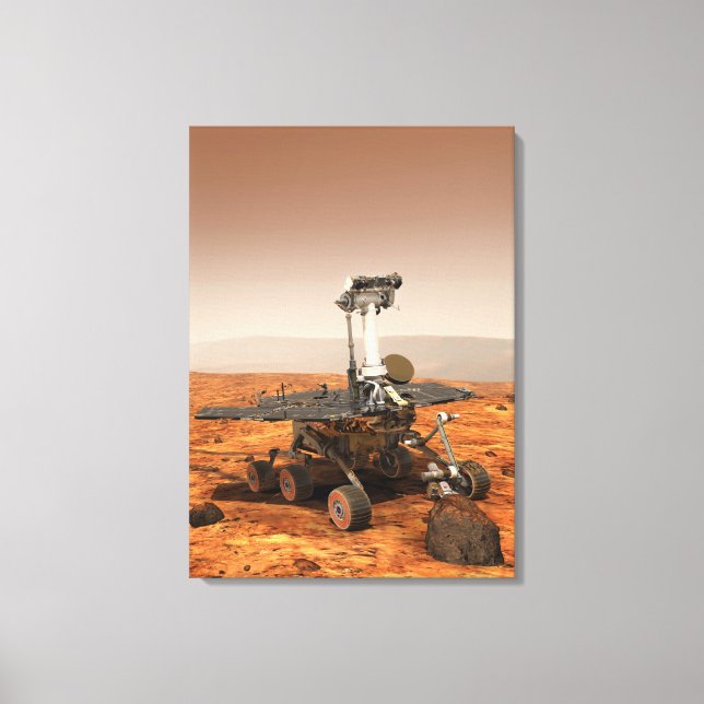 Impressão Em Tela Imagem artística de Mars Rover (Frente)