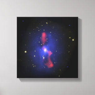 Impressão Em Tela Imagem composta de um aglomerado de galáxias