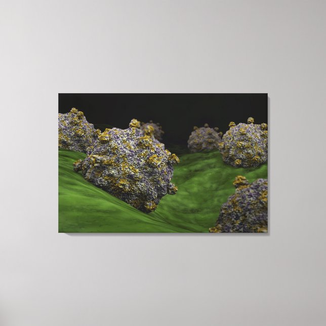 Impressão Em Tela Imagem Conceitual Do Coxsackievírus 1 (Frente)