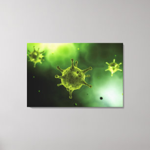 Impressão Em Tela Imagem Conceitual Do Vírus Comum