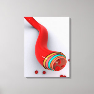 Impressão Em Tela Imagem conceptual de um vaso sanguíneo