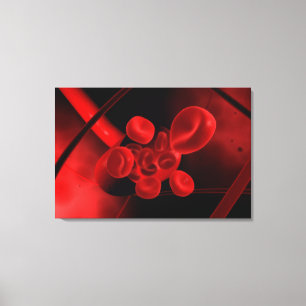 Impressão Em Tela Imagem conceptual de um vaso sanguíneo