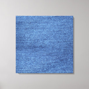 Impressão Em Tela Imagem de aparência de textura branca azul de deni