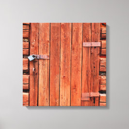 Impressão Em Tela Imagem de porta rústica em tela