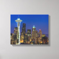 Imagem de Seattle Skyline nas horas da manhã.