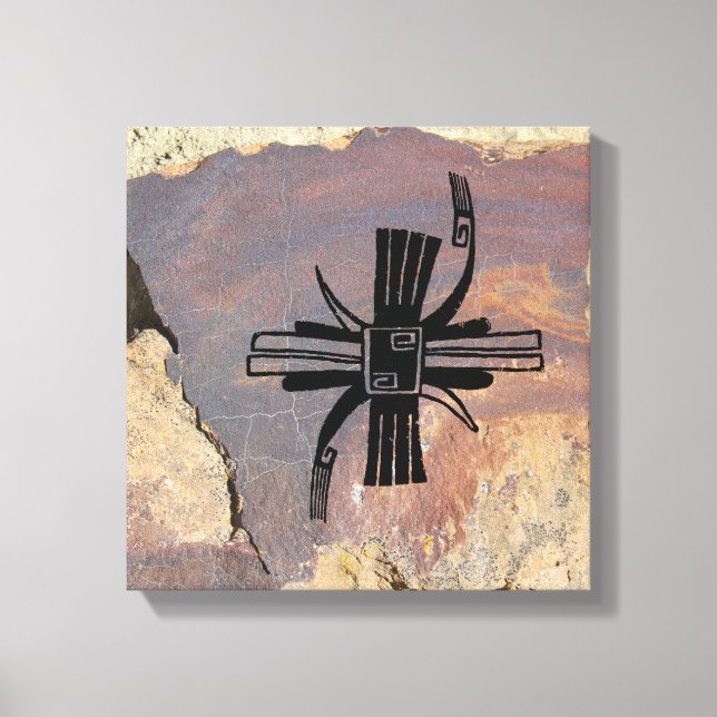 Impressão Em Tela Imagem Geométrica, mimbres Design de Potéria (Frente)