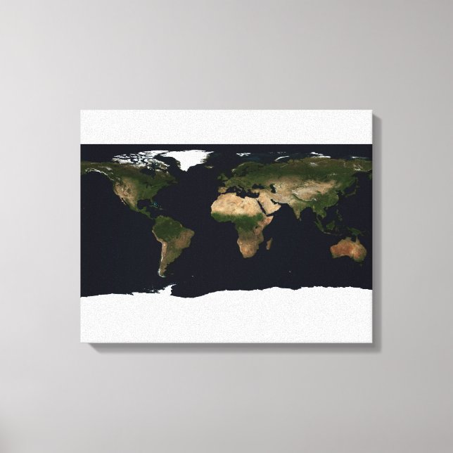 Impressão Em Tela Imagem global do mundo (Frente)