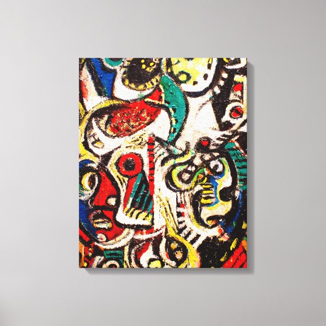 Impressão Em Tela IMAGEM MASQUEADA - 1938 - Abstrato - (Frente)
