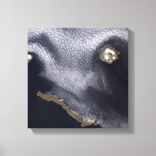 Impressão Em Tela Imagem por satélite da ilha Semisopochnoi