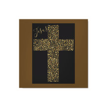 Imagem Trendy Art Jesus Dourado Cross Brown