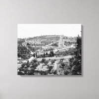 Imagem Vintage do Monte das Azeitonas, Jerusalém