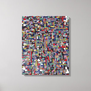 Impressão Em Tela Imagens abstratas:  Fractal do abstrato do pop do