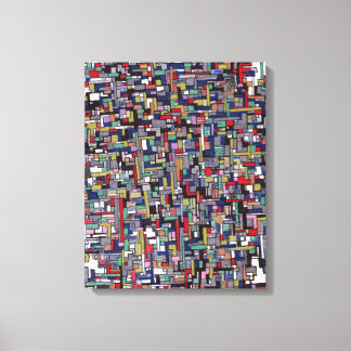 Impressão Em Tela Imagens abstrato: Fractal Pop cibernético