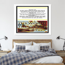 Impressão Em Tela Imagens de Escritura 03