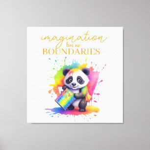 Impressão Em Tela Imaginação Não Tem Limites — Poster para Quarto de