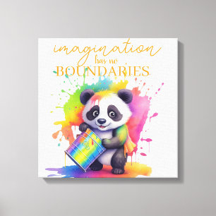 Impressão Em Tela Imaginação Não Tem Limites — Poster para Quarto de