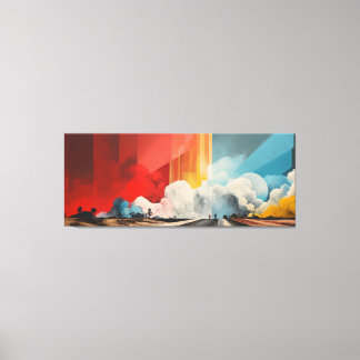 Impressão Em Tela Impact No.03 - Abstract Patchwork Art Collection 