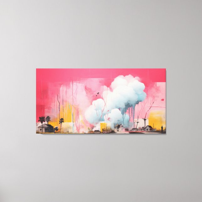 Impressão Em Tela Impact No.06 - Abstract Patchwork Art Collection  (Frente)