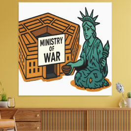 Impressão Em Tela Implorar pela Paz: Liberdade na Frente do Ministér