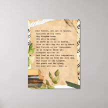 Impressão de tela 30 x 40 - Oração do Senhor