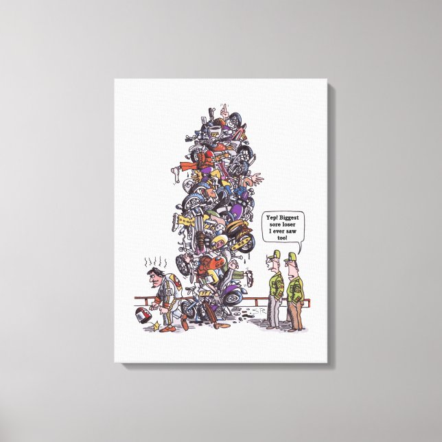 Impressão Em Tela Impressão de tela branca mais larga e perdida (Frente)