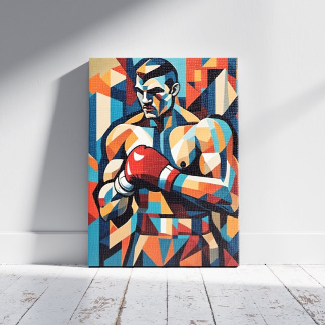 Impressão Em Tela Impressão de tela de Cubismo Boxer (Criador carregado)