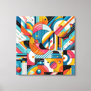 Impressão Em Tela Impressão de tela de desenho - Arte Geométrica Col