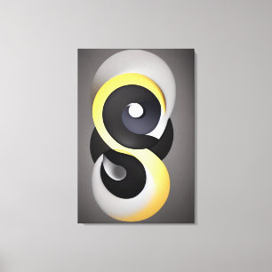 Impressão Em Tela Impressão de tela de desenho do Abstrato Enso