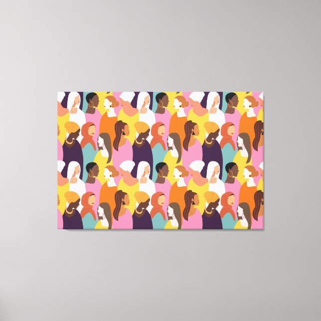 Impressão Em Tela Impressão de tela de dia de as mães (Frente)