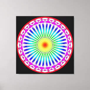 Impressão Em Tela Impressão de tela de Flor de Verão