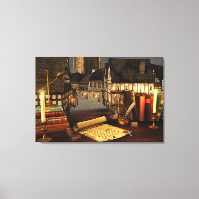 Impressão Em Tela Impressão de Tela de Horizons Antigos (Frente)